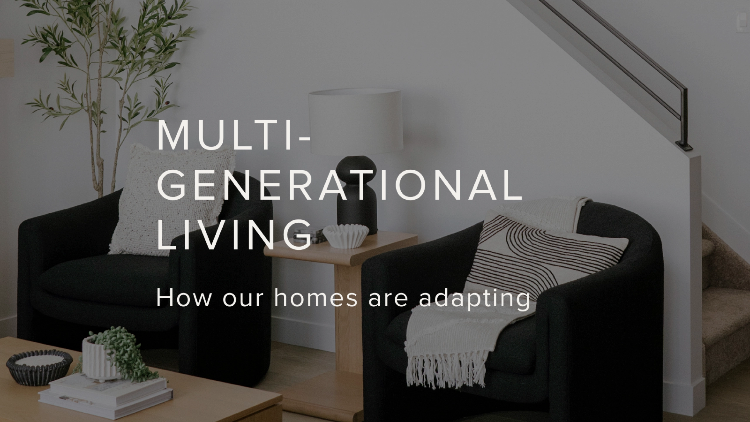 graphic on multi generational living and how daytona homes is adapting