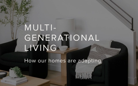graphic on multi generational living and how daytona homes is adapting